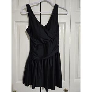 Jess Lea medium women's black swim dress new with tags